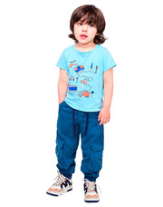 Dril Camuflado Cargo APT con Resorte – Niño