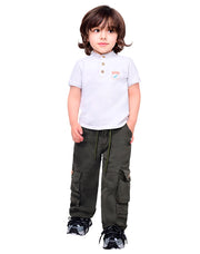 Dril Camuflado Cargo APT con Resorte – Niño