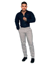 Dril Textura Galleta Licrado – Hombre