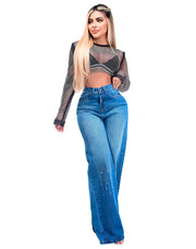 Jean Baggy Dama Brillantes Tipo lagrima – Dama