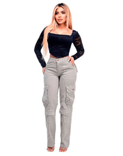 Camuflado Dama Dril Bota Recta – Dama