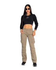 Camuflado Esencia – Dama Dril Bota Recta