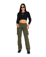 Camuflado Esencia – Dama Dril Bota Recta