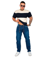Jean Licrado Hombre – Tipo Jogger (con cordón)