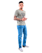 Jean Licrado Hombre – Corte Clásico (sin cordón)